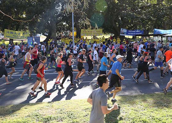 Image for article Introducing Falun Gong at City To Surf Fun Run in Sydney